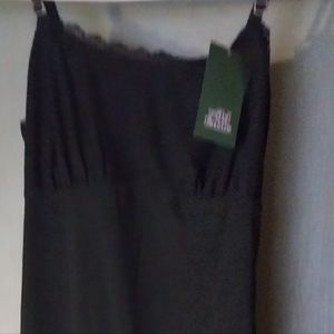 Black frilled cami strapped dress